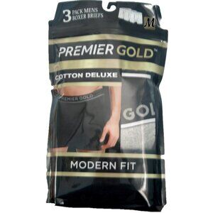 Men's Boxers Briefs Premier Gold Medium 2 (3Pack)